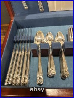 Silver Plated 1847 Rogers Brothers IS 70 Pieces Eternally Yours Silverware