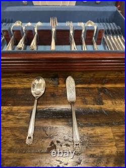 Silver Plated 1847 Rogers Brothers IS 70 Pieces Eternally Yours Silverware