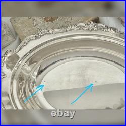 Silver Plated Oval Serving Bowls Set 3 Vintage Vegetable Dishes