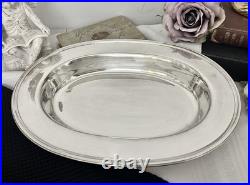 Silver Plated Oval Serving Bowls Set 3 Vintage Vegetable Dishes