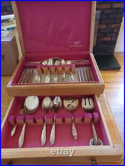 Silver Plated Rogers Bros 1847 / 56 piece/ Rare Flatware & Silverware Collection