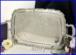 Silver Plated Tea Set Rochelle Rogers Brothers with Oneida Tray 5 piece Tea Set