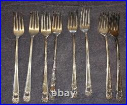 Silver plate 1847 Rogers Bros Eternally Yours 50 Pc Set Butter Knife Sugar Spoon