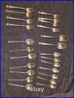 Silver plate 1847 Rogers Bros Eternally Yours 50 Pc Set Butter Knife Sugar Spoon