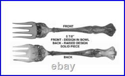 Silverplate Flatware Lot of 6 Design Bowl Salad Forks 1847 Rogers Vintage 1904