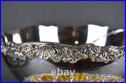 Silverplate Punch Bowl Set Rogers Towle 14 Mule Cups Ladle Tray Large Ornate