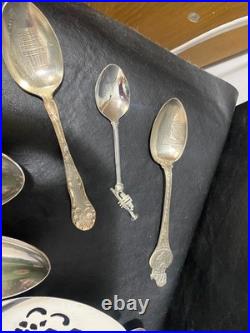 Silverplate flatware and more lot of 91 mixed spoon fork knife Rogers Tudor +