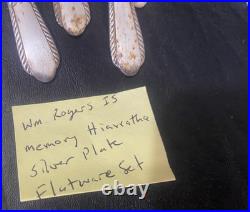 Silverplate flatware set Wm Rogers Jubilee 52 floral vintage fork knife spoon +