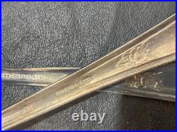 Silverplate flatware set Wm Rogers Jubilee 52 floral vintage fork knife spoon +