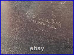 Silverplate tray trivet silver plate lot of 8 gorham wilcox rogers pre-owned