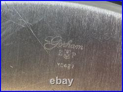 Silverplate tray trivet silver plate lot of 8 gorham wilcox rogers pre-owned