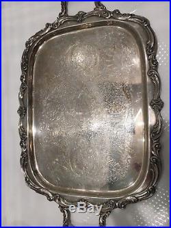 Silverplated Tea Set Tray By Towle And Georgtown By F B Rogers
