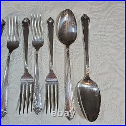 Silverware Rogers Bro Silver Reinforced Plated IS 8-Piece Service Extra Teaspoon