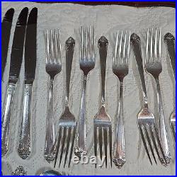 Silverware Rogers Bro Silver Reinforced Plated IS 8-Piece Service Extra Teaspoon