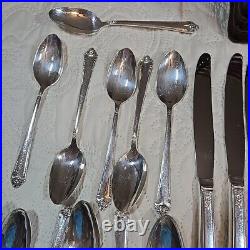 Silverware Rogers Bro Silver Reinforced Plated IS 8-Piece Service Extra Teaspoon