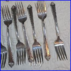 Silverware Rogers Bro Silver Reinforced Plated IS 8-Piece Service Extra Teaspoon