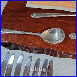 Silverware Rogers Bro Silver Reinforced Plated IS 8-Piece Service Extra Teaspoon