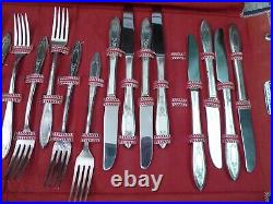 Silverware Set 1934 WM ROGERS ONEIDA LTD DEBUTANTE-GRANDEUR 60 Piece no monogram