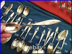 Silverware Set 1934 WM ROGERS ONEIDA LTD DEBUTANTE-GRANDEUR 60 Piece no monogram