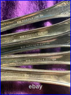 Silverware sterling and plated WM Rogers & Sons, R Harris, Oneida