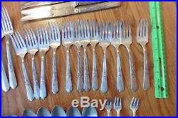 Simeon L & George H Rogers Co Oneida Xtra Silverplate flatware Antique floral