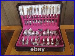 Simeon L & George H Rogers Company X Tra Oneida Huge Silver Plate Set110 Pieces