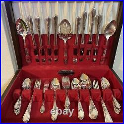 Simeon george rogers co oneida ltd Silverware Set 86 Piece With Box