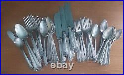 Starlight Silverplate Flatware 55 Piece Mixed Lot WM Rogers Brothers