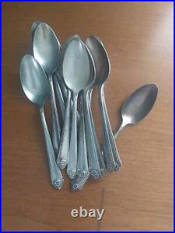 Starlight Silverplate Flatware 55 Piece Mixed Lot WM Rogers Brothers