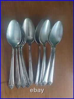 Starlight Silverplate Flatware 55 Piece Mixed Lot WM Rogers Brothers