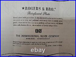 Starlight by Rogers & Bro Reinforced Silverplate 70 Piece Set W Box Certificate