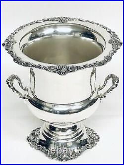 Stunning Antique Baroque Style Wallace Silver Plate Champagne Bucket