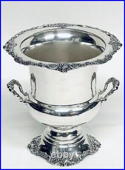 Stunning Antique Baroque Style Wallace Silver Plate Champagne Bucket