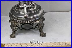 Stunning Antique Embossed Silver Plate Coffee Urn By Rogers Bros. Missing Lid