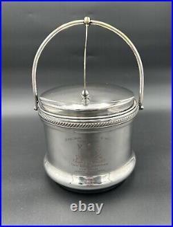 Stunning Antique FB Rogers Ice Bucket Silver Plate With Handle