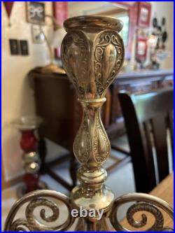 Stunning Antique William Rogers New York Candelabra Silver Plate 12.75 T Footed