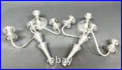 Stunning Vintage Pair of Mid Century Candelabras Silverplate By 1883 FB Rogers Stunning Vintage Pair of Mid Century Candelabras Silverplate By 1883 FB Rogers