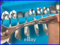 Sweep Wm Rogers Silver Plate Flatware service for 16 serving 100 pcs Eagle Star