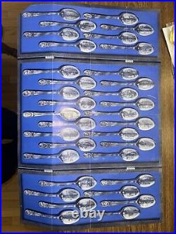 (UNOPENED) Wm Rogers Silver Plate 34 Presidents Commemorative Spoon Collection