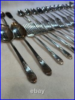 USA Massachusetts F. B. Rogers Silver plate Set Of Flatware 8-5PPS Plus Extras USA Massachusetts F. B. Rogers Silver plate Set Of Flatware 8-5PPS Plus Extras