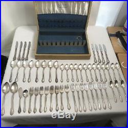 VINTAGE 1847 ROGERS BROS. IS Remembrance Silverware 52+ Pieces From 1940s