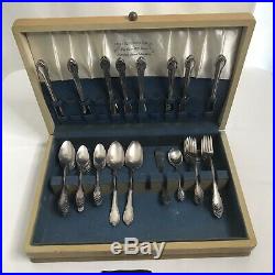 VINTAGE 1847 ROGERS BROS. IS Remembrance Silverware 52+ Pieces From 1940s