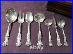 VINTAGE 1907 Rogers Silverplate 59 Serving & Place Pieces Some Monograms