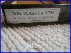 VINTAGE 1930s WALT DISNEY MICKEY MOUSE SILVERPLATE WM ROGERS & SON WITH BOX