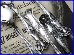 VINTAGE GRAPE 1847 ROGERS ICE CREAM FORK 5 ½- 5pC SET -ORIGINAL