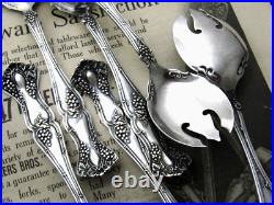 VINTAGE GRAPE 1847 ROGERS ICE CREAM FORK 5 ½- 5pC SET -ORIGINAL