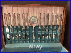 VINTAGE Oneida Rogers RAMONA 115 pieces Silver Plate Flatware Service for 12
