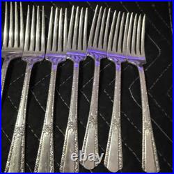 VINTAGE Silver Plate 54 PC 8 Place Settings WM ROGERS MFG IS Silver plate with box