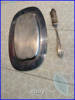 VINTAGE WM ROGERS MFG CO SILVER PLATE ten piece Set