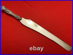 VINTAGE by 1847 Rogers Bros. Silverplate RARE BREAD KNIFE Grape Pattern 1904
